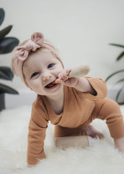 Organic cotton baby clothes rust
