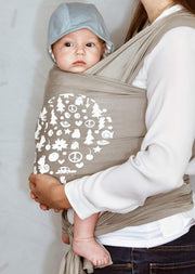 Matthew Langille, print, printed, grey, dove, Fornessi wrap, modal, Fornessi, baby wrap, wrap carrier, baby sling, sling carrier, fabric wrap, fabric baby carrier, stylish, safe, practical, hip safe, baby accessory, baby carrier, baby accessories, accessories, baby, modal, soft, comfortable, the best baby wrap, the best baby carrier